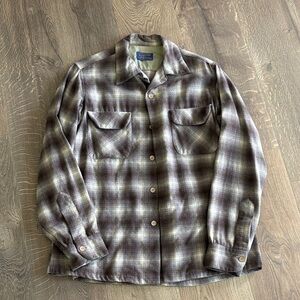 Vintage Pendleton Plaid Button-Up Shirt